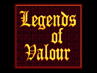 Legends Of Valour: The Dawning title screen for Amiga